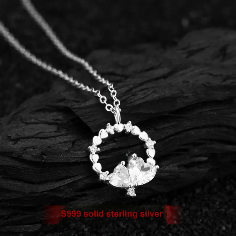 MISS WEI 999 Fine Silver Necklaces Women's-1