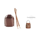 1.2cm-Width Khaki Litchi Grain Adjustable+Khaki Liner Set