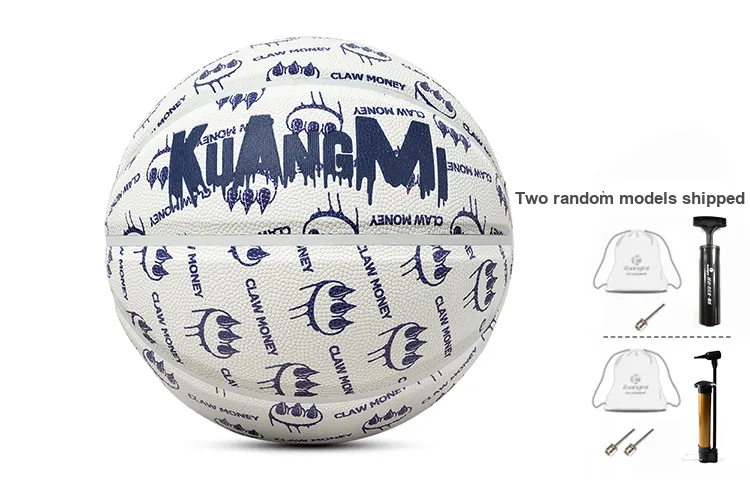 Kuangmi x Claw Money PU Basketball Blue White Size 7 Training Unisex-1