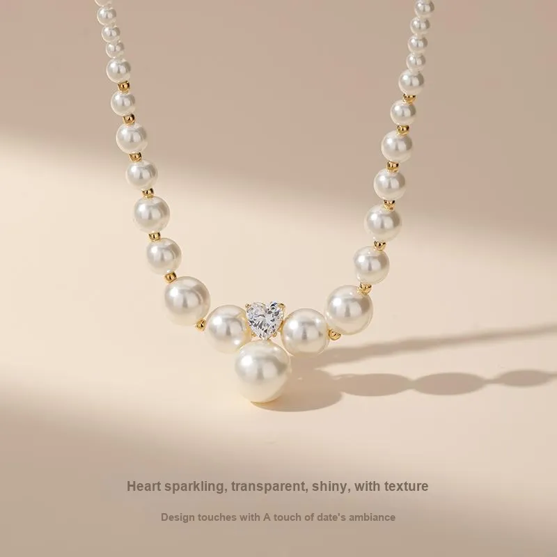 QLADY Faux Pearl Necklaces Women's-4