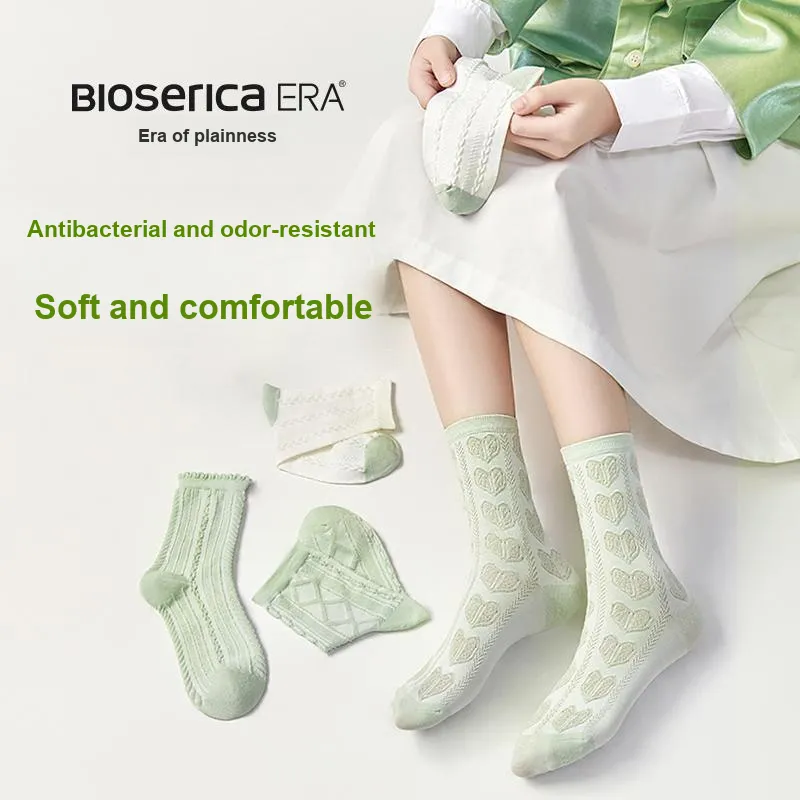 BIOSERICA ERA Mid Calf Socks Women's 4 Pack-1
