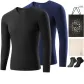 V-Neck 2 Pack (Night Black+Sapphire Blue) with 2 Pack Socks+Shopping Bag