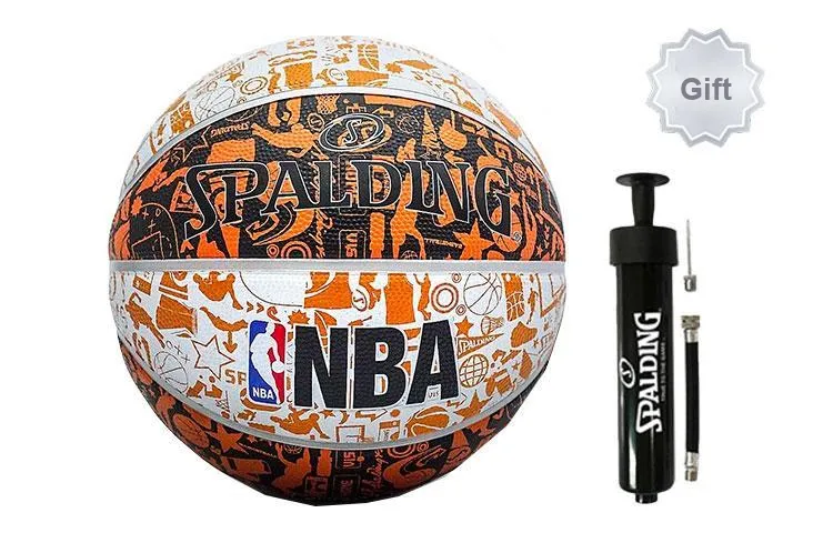 SPALDING Trend Series Rubber Basketball Orange Size 7 Training Unisex-6