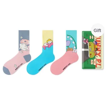 PL Mid Calf Socks Unisex 3 Pack Gift Box Set