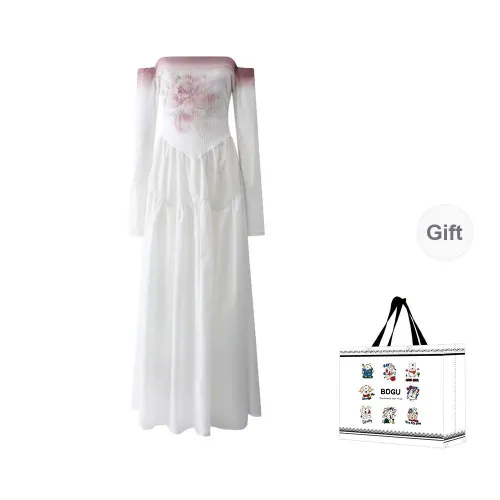 BDGU Long Sleeved Dresses Women's White