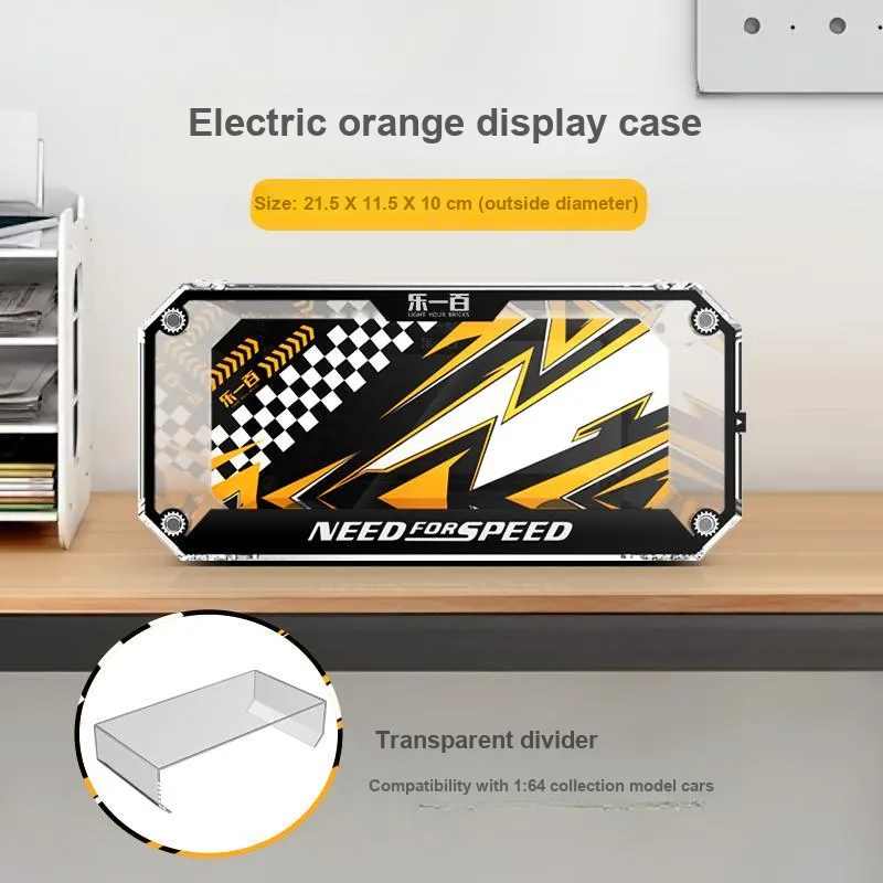 LIGHT YOUR BRICKS Compatibility Building Block SPEED Collection And Alloy Car Model Display Case Model Accessories-16