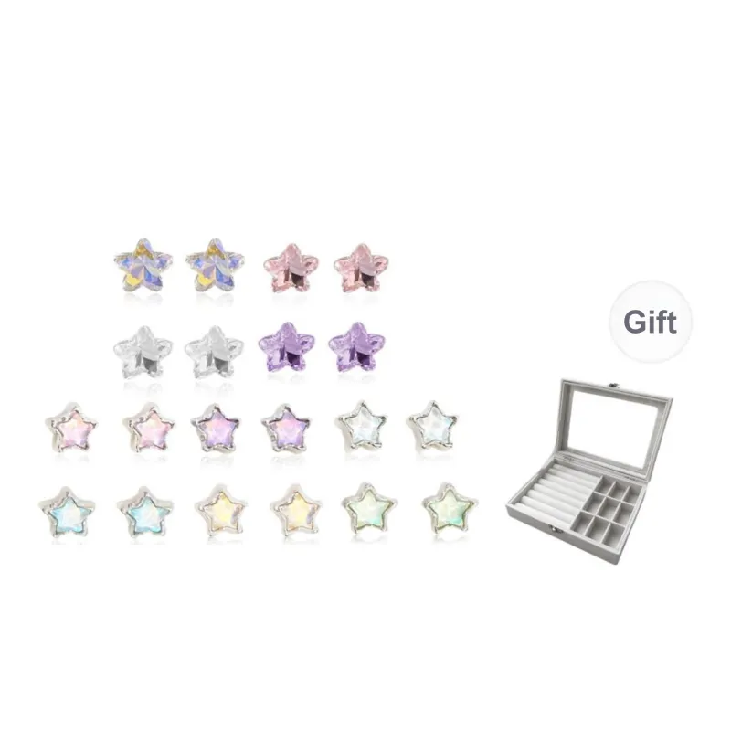 Shiban Alloy Stud Earrings Women's-14