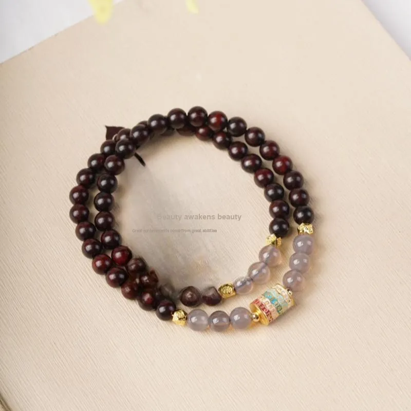 XIAOFENGCHAI Rosewood Bracelets Unisex-1