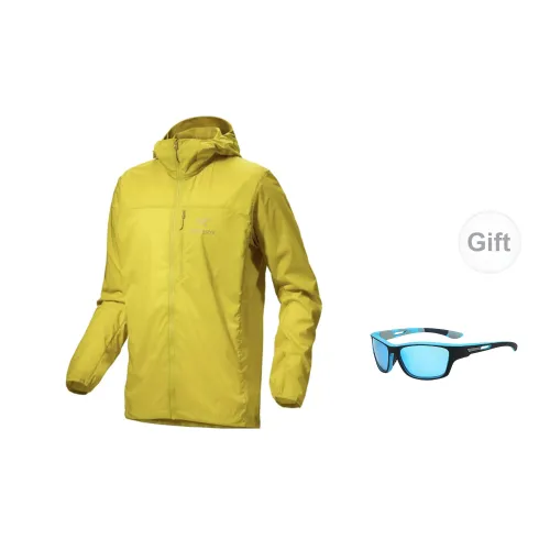 Arcteryx Squamish Windbreaker Jackets Men Obsidian Green - Includes Eyeglasses