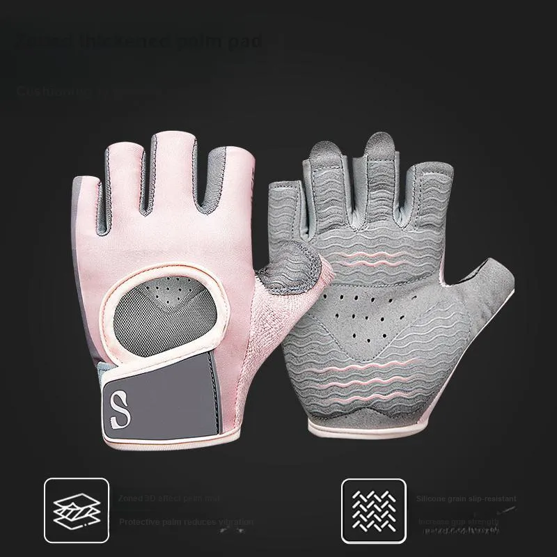 TMT Fitness Gloves Abrasion Resistant Cherry Blossom Pink-2