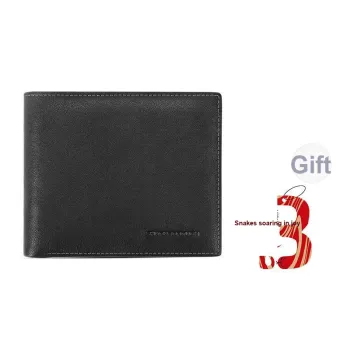 Sharkborough Genuine Leather, Top Grain Cow Leather Wallet, Wallet Regular Men's Black