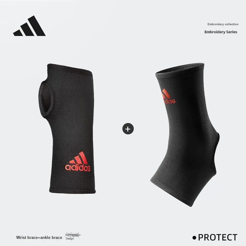 Adidas Tennis Badminton Fitness Sports Wristbands Breathable Black Nylon Unisex Basic Protective-10