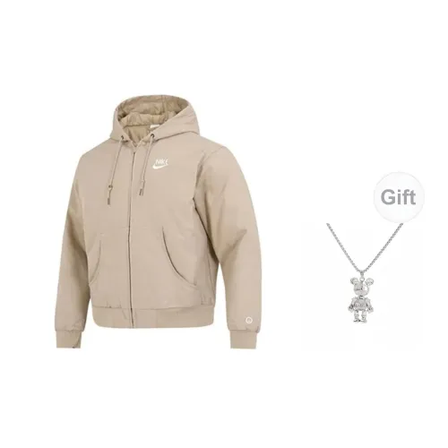 Nike Jackets Unisex Khaki + Gift Necklace