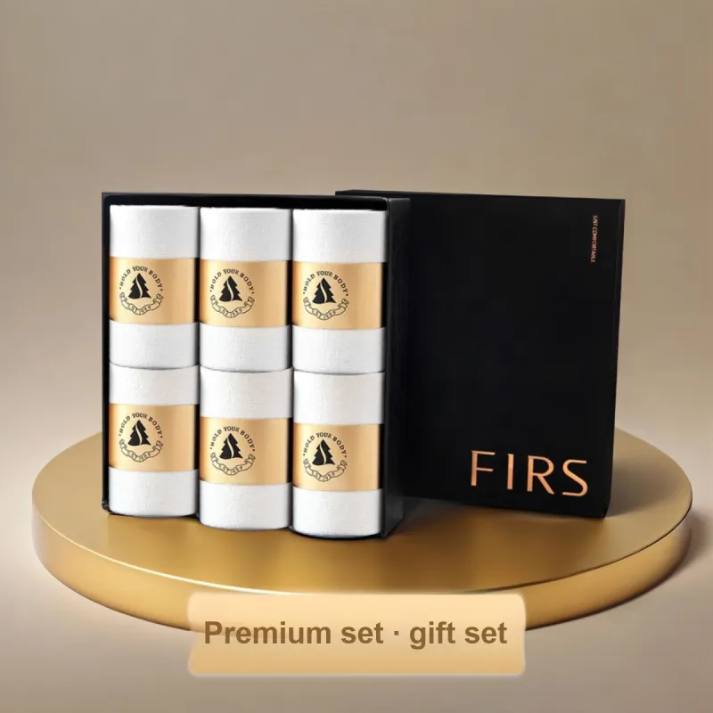 FIRS Mid Calf Socks Men's 6 Pack-38