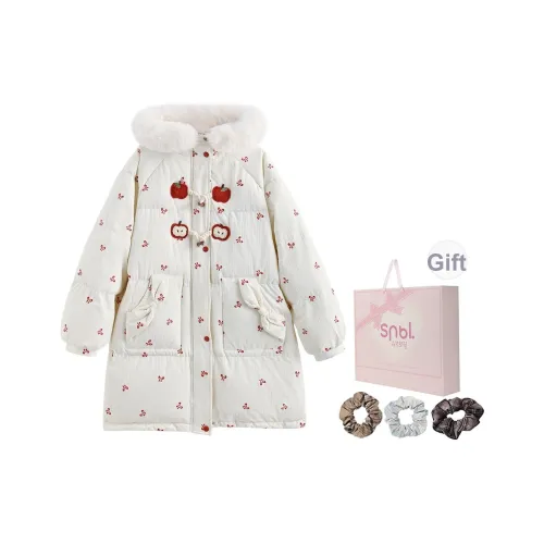 SNBL Бежевый Абрикос Женские Пуховики