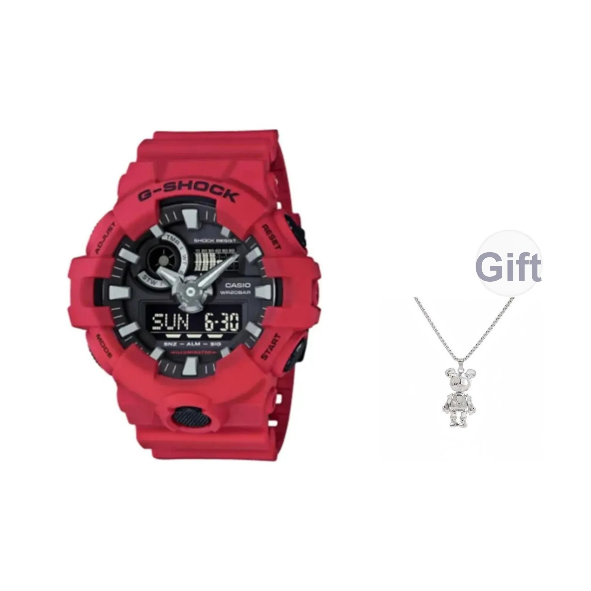 Г Shock BATTLE Theme Коллекция Кварцевый механизм Смола Ремешок Часы Унисекс Черный Циферблат