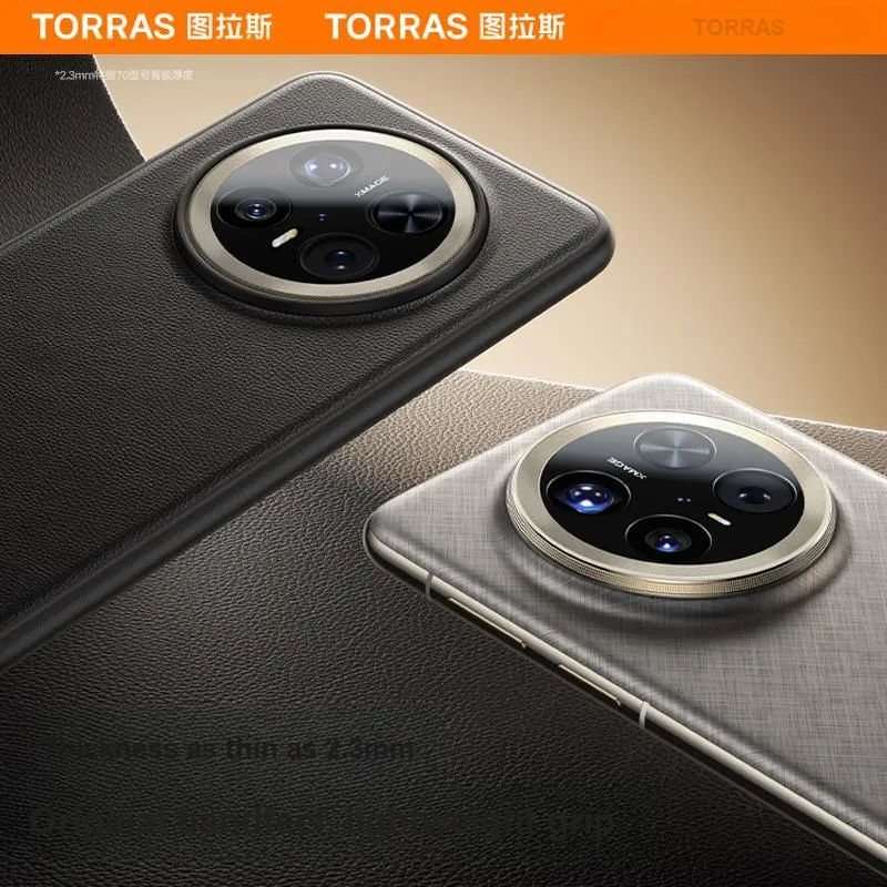 TORRAS Leather Material Phone Cases Compatibility Huawei Mate 60 Pro/60 Pro+/70 Pro+/70 Pro-4