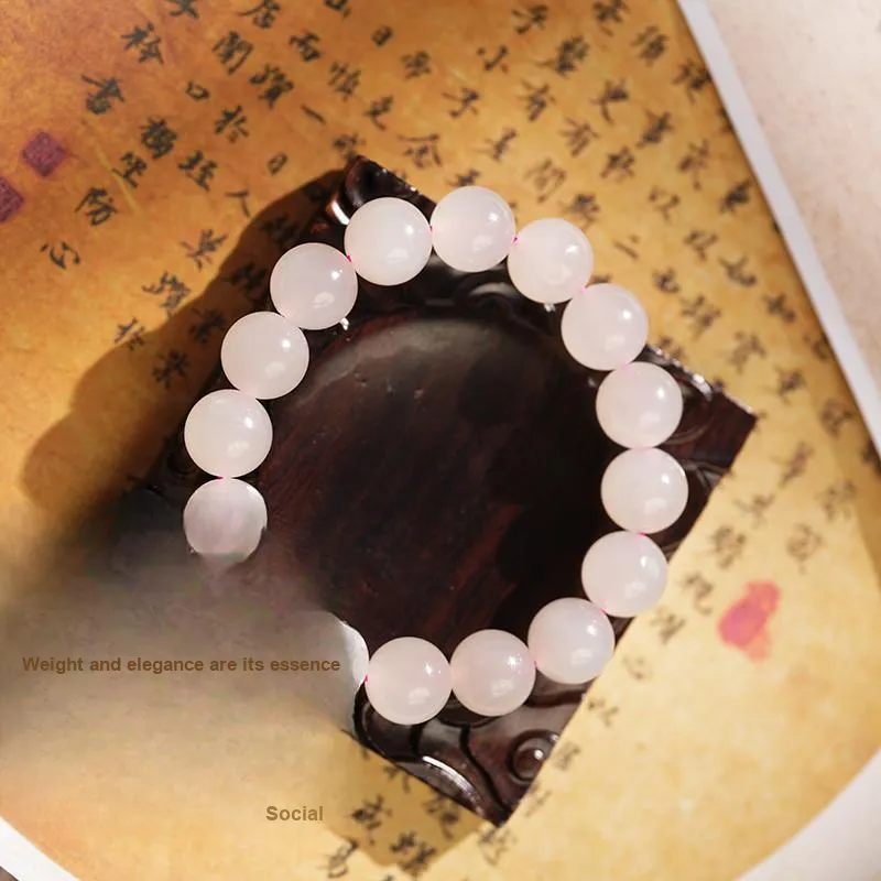 FANHAOGANG JADE Hetian Jade Bracelets Dusty Pink Women's-3