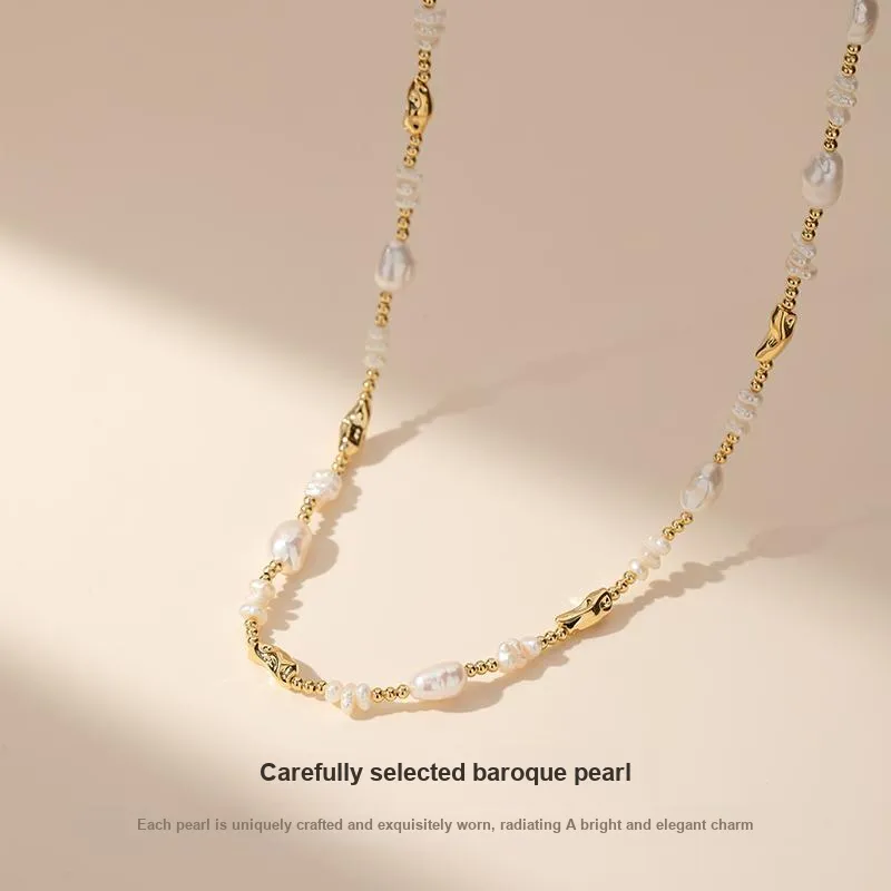 Mofei Pearl Necklaces Women's-3