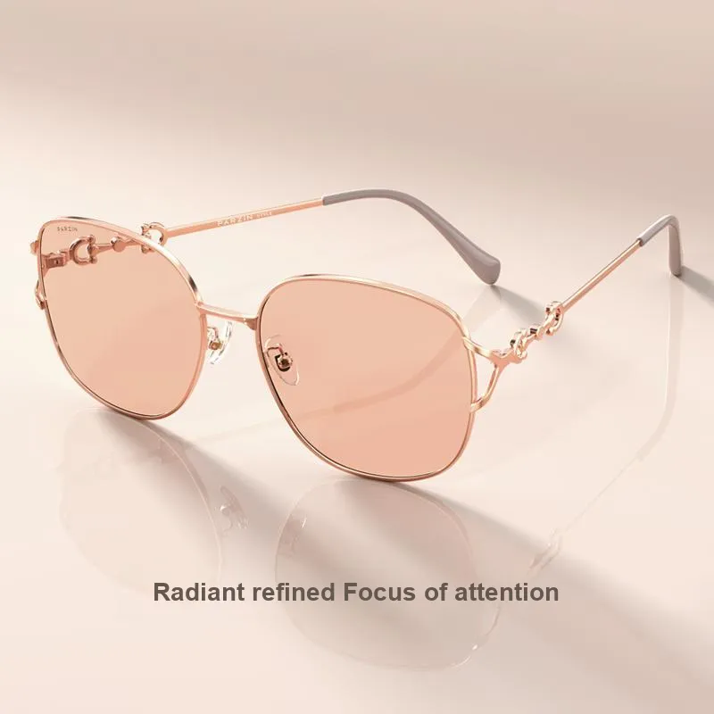 PARZIN Round Sunglasses Women's Metal Frame-3