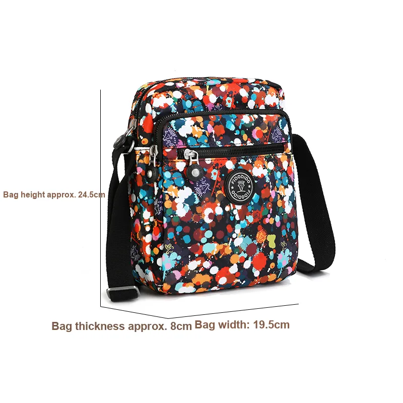 FIDO DIDO Fabric Crossbody Bag, Shoulder Bag Women's Multicolor-6