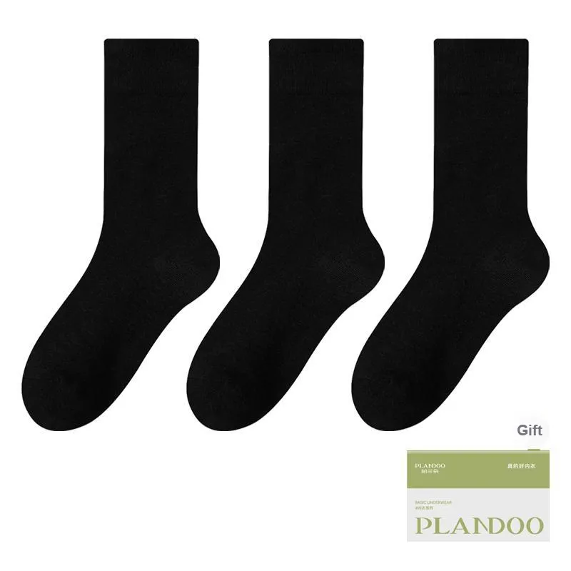 PLANDOO Mid Calf Socks Unisex Shopping Bag 3 Pack-0
