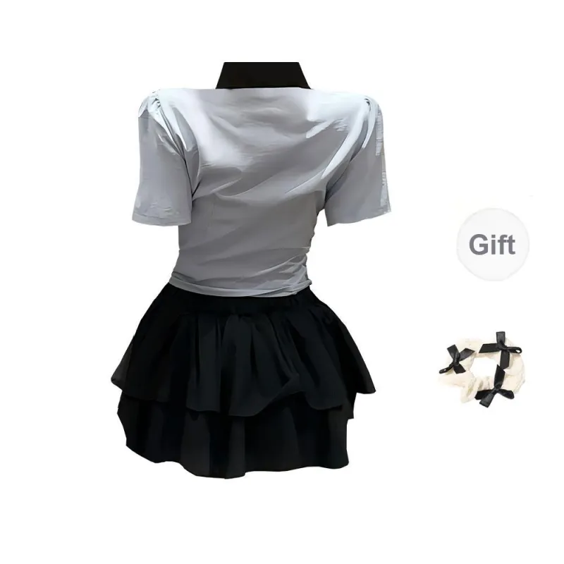 TURN UP Two Piece Skirt Sets Women's-1