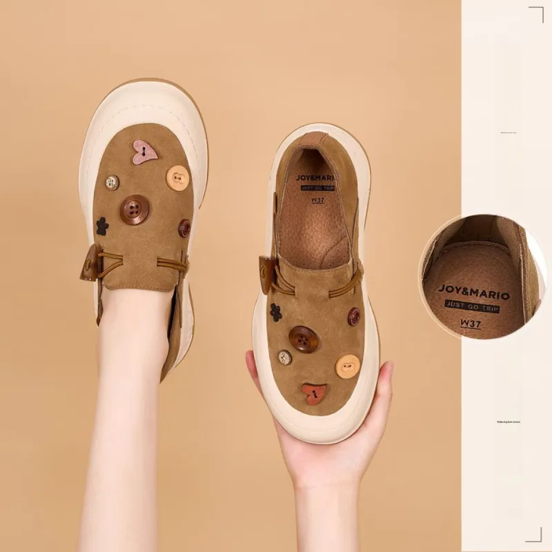 Joy&Mario Loafers Women's Camel/Black/Gray-7