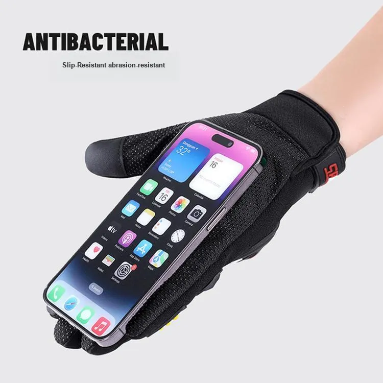 UMA Riding Equipment Glove Outdoor Unisex Rubber ABS Black-4