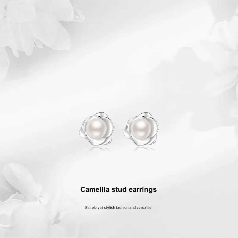 MISS TOOYA S999 Fine Silver Stud Earrings Women's-1