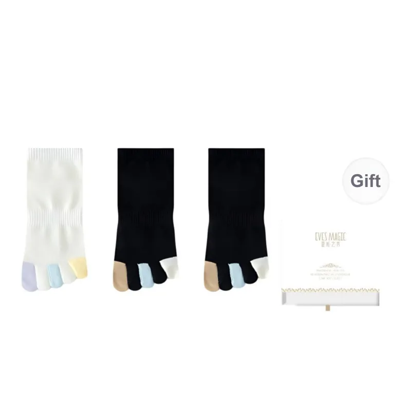 XIA.WA.ZHI.XIU Mid Calf Socks Women's Shopping Bag 3 Pack-7