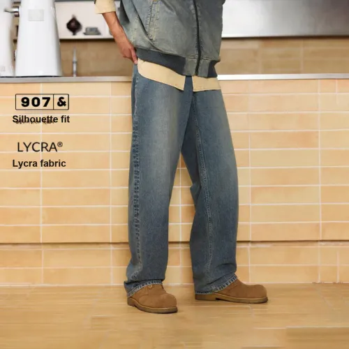 JACK JONES E41 Medium Denim Blue Men's Jeans JACK JONES E41 Средний деним синий мужской джинсы