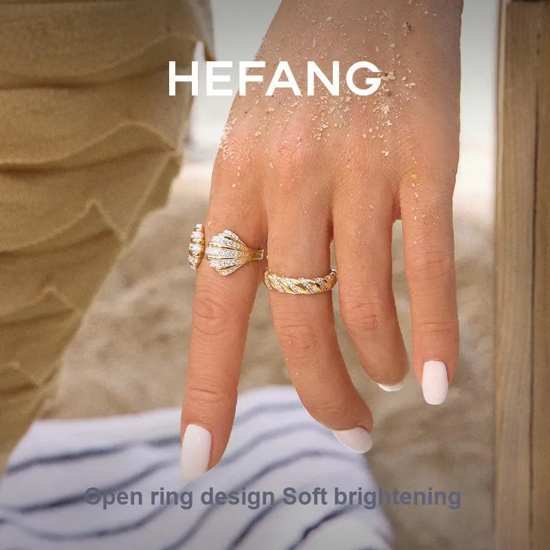 HEFANG Vocation 925 Sterling Silver Rings Women's-2
