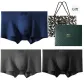 Solid Color 3 Pack Box Included+Shopping Bag (Black+Iron Gray+Navy Blue)