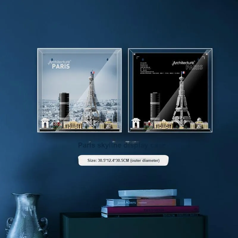 LIGHT YOUR BRICKS Compatibility Building Block Skyline Dual View Photo Frame Display Case Model Accessories-8