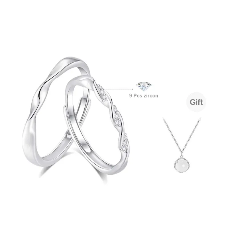 Fortune Gold Zirconia Rings Unisex-1