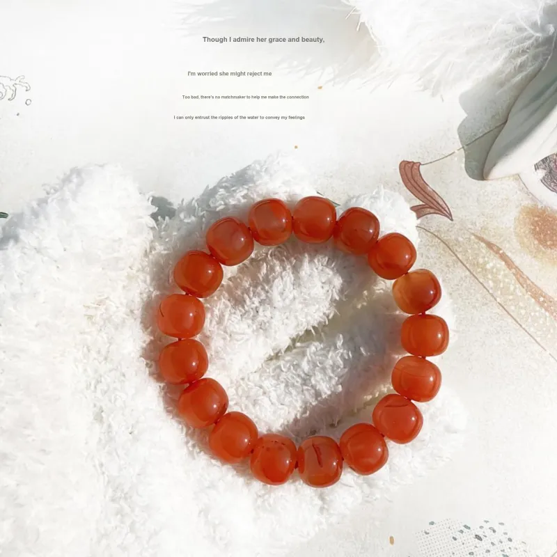 Gu He Southern Red Agate Bracelets Unisex-5