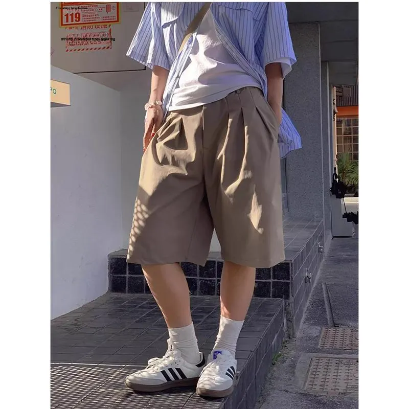 CORNILOT Casual Shorts Unisex Gray-5
