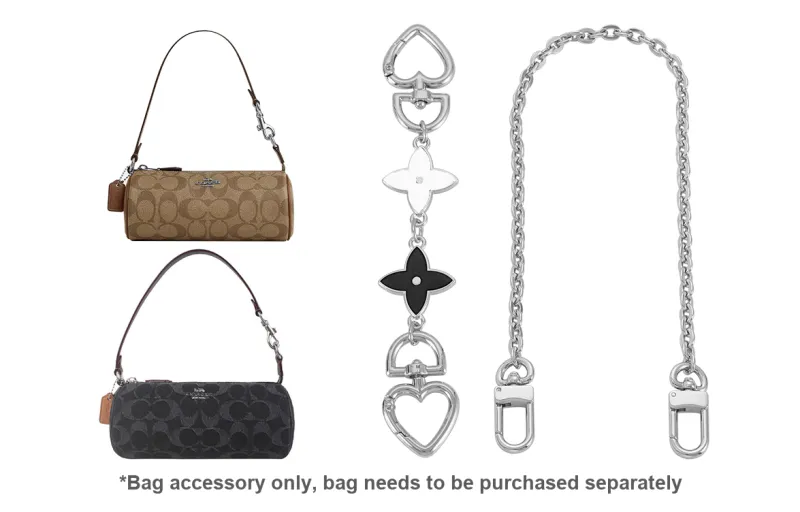 Lan Bao Fan Metal Shoulder Strap, Bag Accessory Women's Gold Tone-67