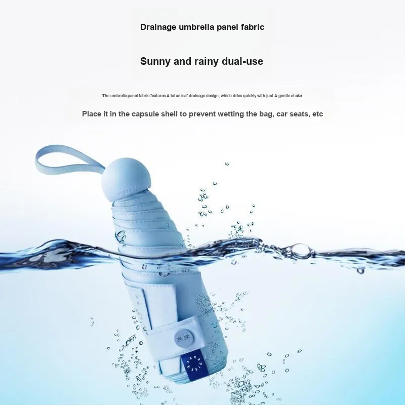 Heavenly Umbrella Ultraviolet Sun And Rain Dual Use Folding Portable Sun Umbrella Unisex-1