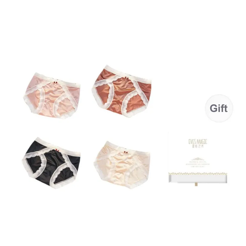 XIA.WA.ZHI.XIU Underpants Women's Shopping Bag 4 Pack-10