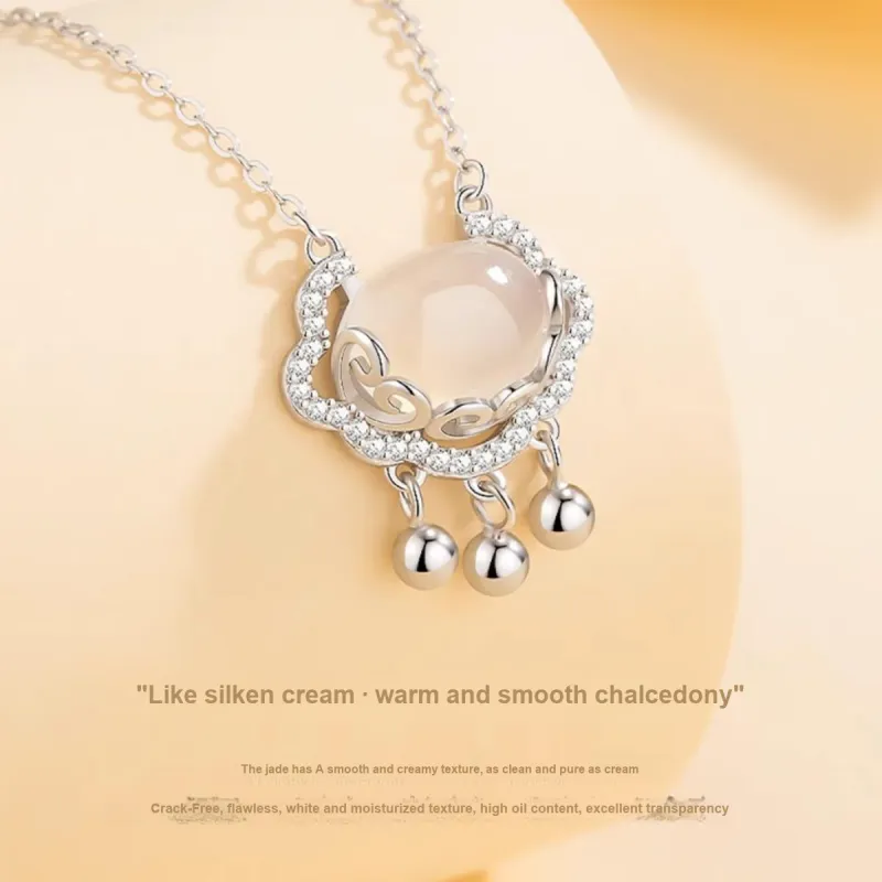MGS S999 New Chinese Style Niche Design Vintage Pendant Premium Luck Bell Women's-3