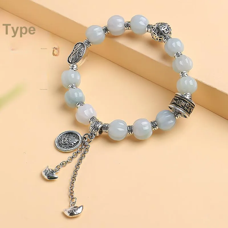 With The Heart Of The Jade Glutinous Jade Jadeite Bracelets Women's-4