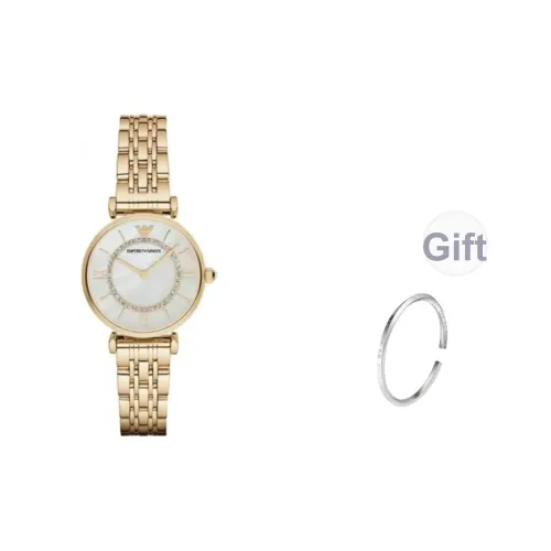 EMPORIO ARMANI Наручные часы Кварцевый механизм Мать жемчуга Циферблат Цвет Женские часы