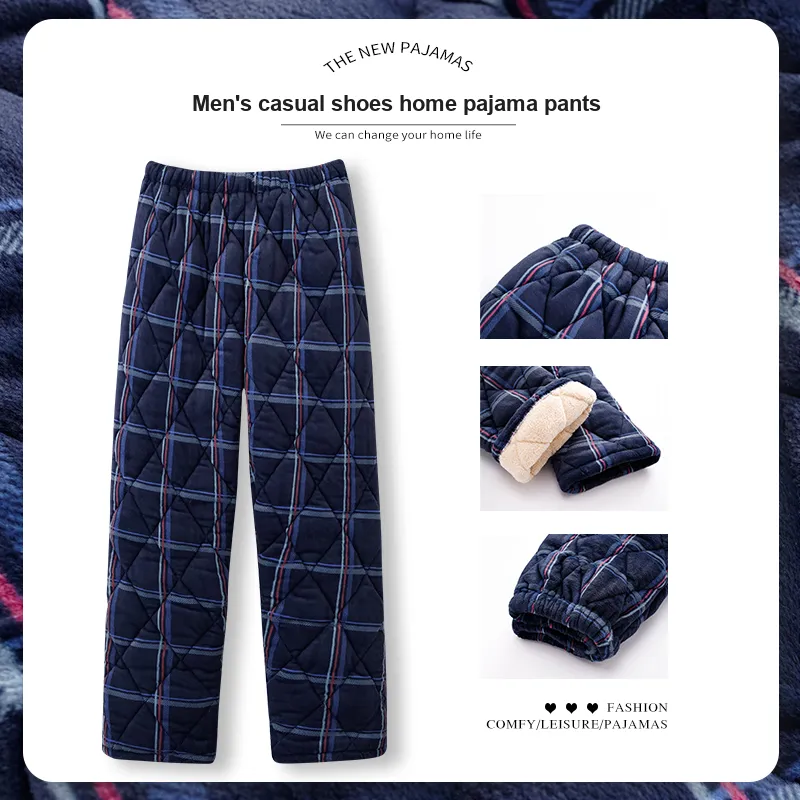 MADALLO Pajama Pants Men's Navy Blue-1
