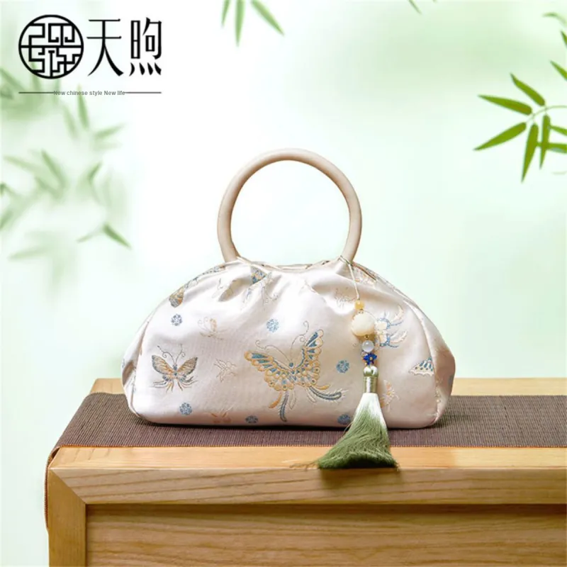 Pmsi Fabric Shoulder Bag, Crossbody Bag, Handbag Trumpets Women's Light Yellow-1