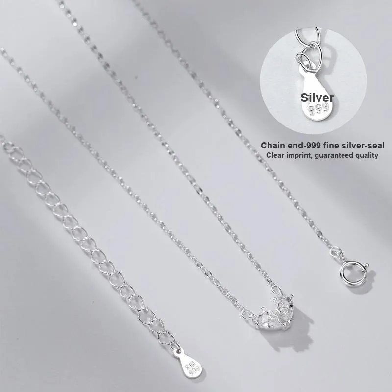 MISS TOOYA S999 Fine Silver Necklaces Women's-2
