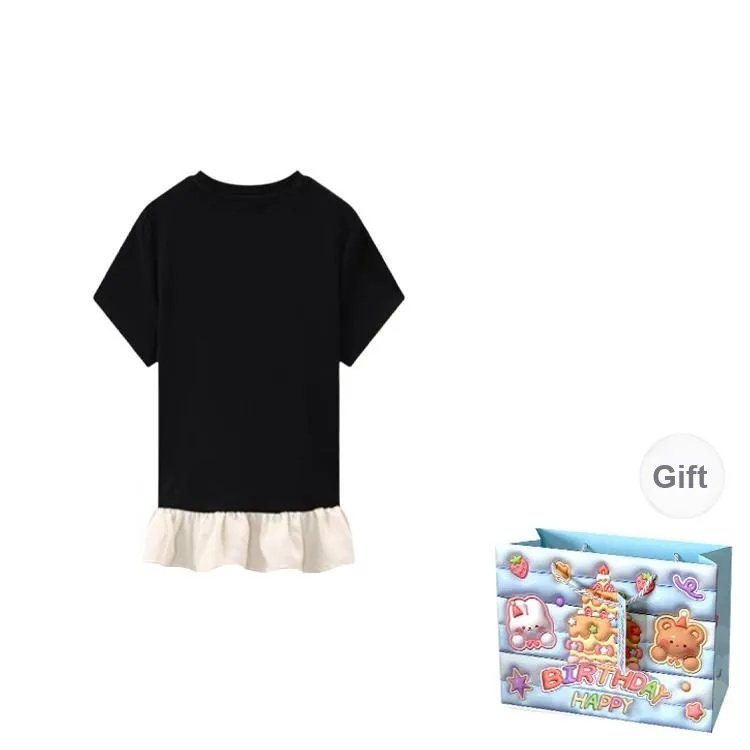 TWOPLUMGIRLS T Shirt Women's Black-1