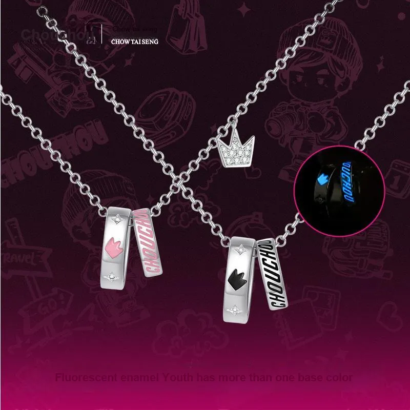 CHOW TAI SENG S925 Silver Necklaces Unisex-11