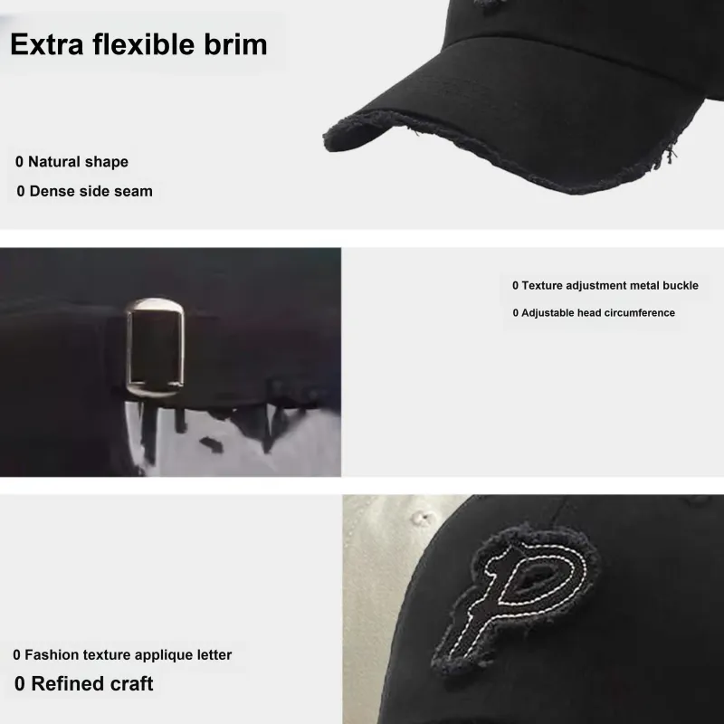 PLAN IN Polyester Baseball Caps Unisex-1